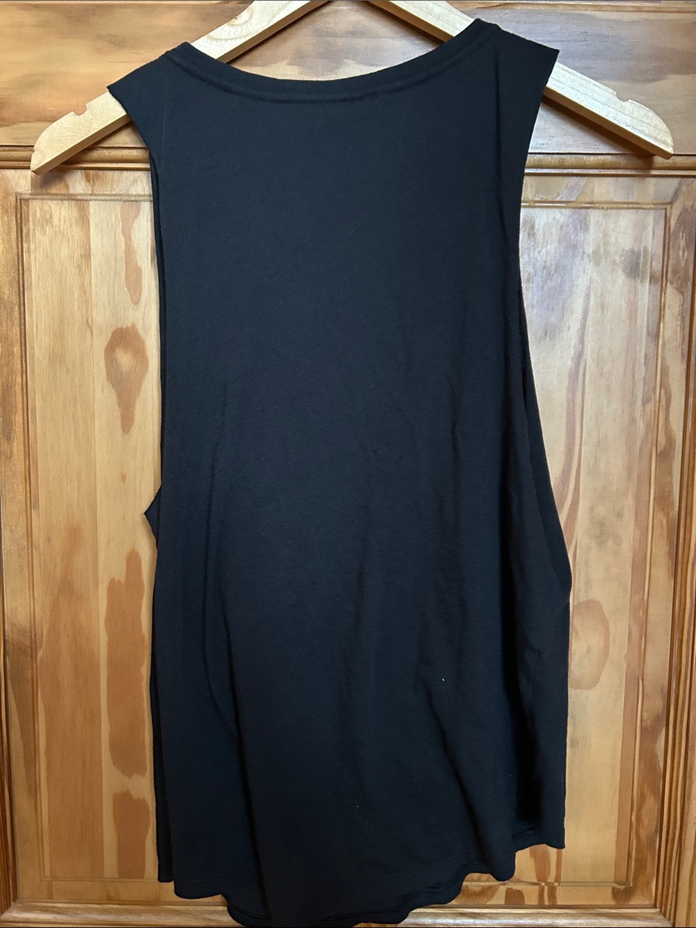 PINK Victoria's Secret Black Tank with Neon Floral '86' Graphic - Picture 4 of 5